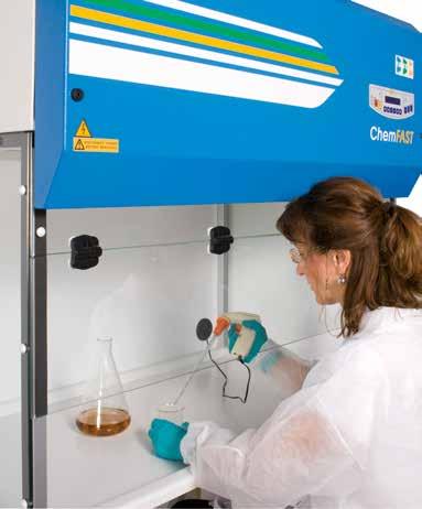 ChemFAST CHEMFAST TOP AND ELITE FUME CUPBOARDS USING THE LATEST MOLECULAR FILTRATION TECHNOLOGY ChemFAST Top is designed to meet all the routine safety requirements encountered by both the operator