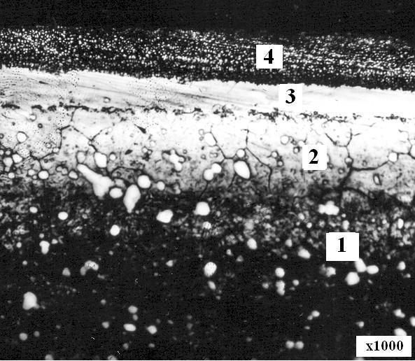 The samples were prepared by the standard method. RESULTS AND DISCUSSION Figure 5 is the surface SEM photo of coated specimen by electro-thermal contact explosion.