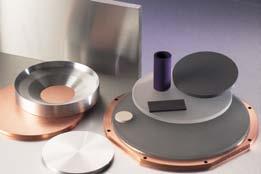 Insulating targets are bonded to a backing plate that is cooled to keep the target temperature within acceptable limits.