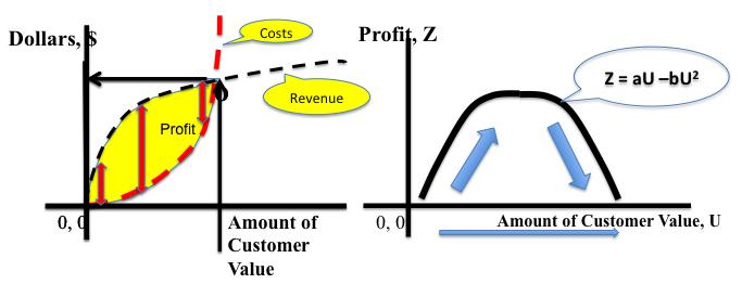 cost of additional customer value is equal to the marginal revenue from the additional unit of customer value (Figure 1-3).