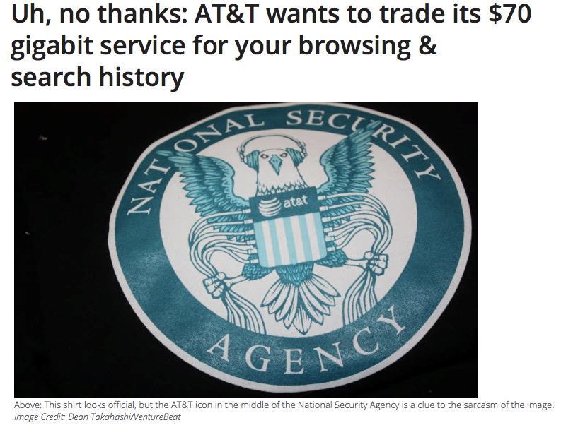 AT&T Your data in exchange