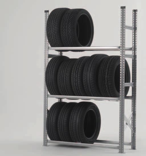 ...Supershelf Tyre Racking Tyre Storage for the Motor Trade This simple to install Tyre Racking is assembled without any nuts
