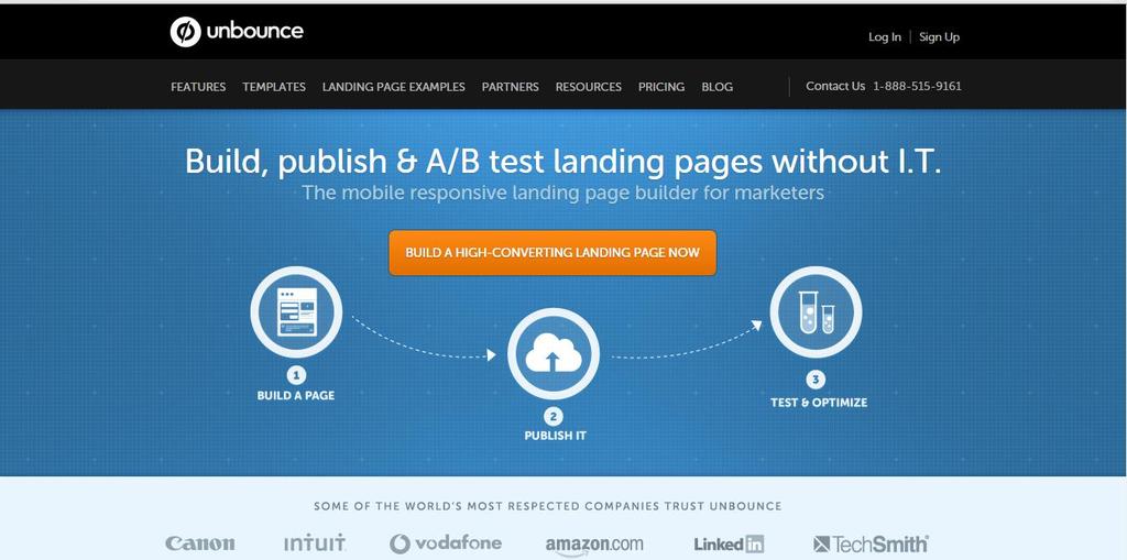 #8 Unbounce Details at http://unbounce.com/ What is it? This tool helps to build engaging content on landing pages.