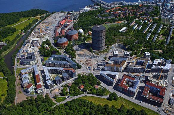 3. Mitigation in Urban Areas - Cross-sectoral Planning (continued) Royal Seaport, Stockholm, Sweden - A new district in a former brownfield industrial land By allowing taller buildings, density of