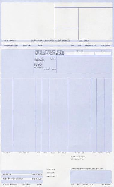 TRANSCRIPTS & LABELS Form # 0095L - Laser Form # 0091 - Continuous Form # 0093-3 Part NCR Cont.