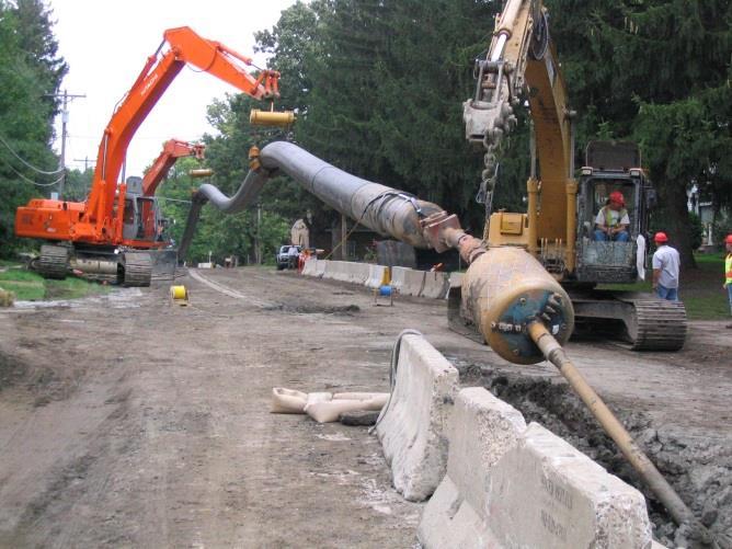 Burial in Open-Cut Trenching The toughness and flexibility of HDPE piping makes it ideal for underground construction.