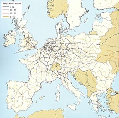 Intermodal transport in Europe In Spain, ROAD is still the