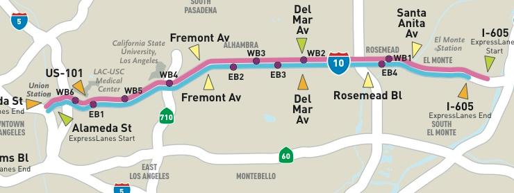 Towards local projects, and Caltrans Projects within three miles of the I-10 and I- 110 ExpressLanes Three Project