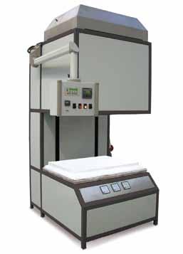 furnaces for firing, pre-sintering and sintering as well as combi-furnaces for de-binding and sintering in one process Hood furnaces also available with shuttle table systems (turntable and