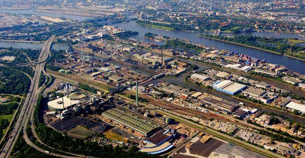 Updated Aurubis AG Environmental Statement 2015 Hamburg Site The largest Aurubis AG production site and the Group headquarters is located on the Elbe island Peute, only about four kilometers as the