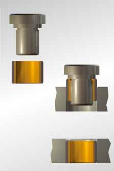 8 Plain bearing installation Permaglide bushes can simply be pressed into the housing bore. Applying a little oil to the back of the bush or the housing bore facilitates the press-fitting operation.