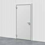 These hinged doors can be used at temperatures ranging from 40 C +60 C. With insulating thickness ranging from 60 140, they can adapt match a specified room temperature.