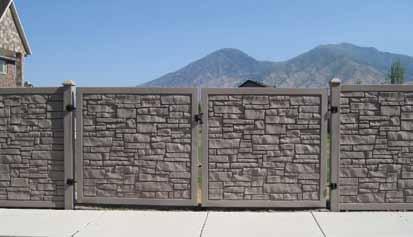 width, poured concrete wall or on a flat concrete surface.