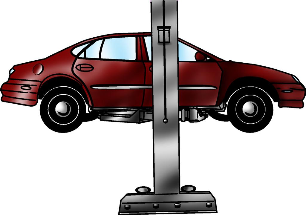 Automotive Technology C. Hydraulic lift 1. Functions hydraulically to raise the whole vehicle off the floor 2. Allows for inspection under the vehicle 3.