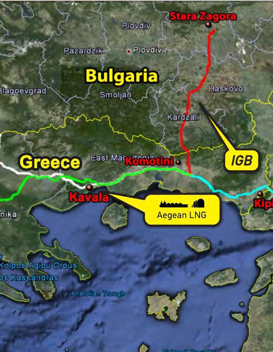 The Greece-Bulgaria Interconnector (IGB) IGB acts as a gateway to SEE through Greece, creating synergies with smaller interconnectors in the region (eg.