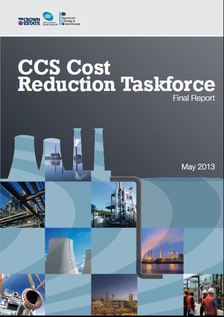 Commercial development Contributed to the DECC Cost Reduction Task Force (CRTF) Leading the UK CCS Commercial Development