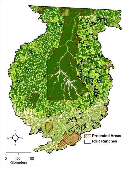 Maps depicting the Xingu