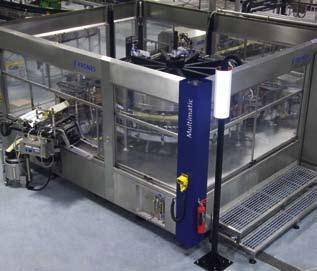 krones Multimatic Container-table diameter: 2,400 mm Maximum machine output: 72,000 containers per hour Variant 1: Up to four labelling stations, each capable of attaching two or more labels Variant