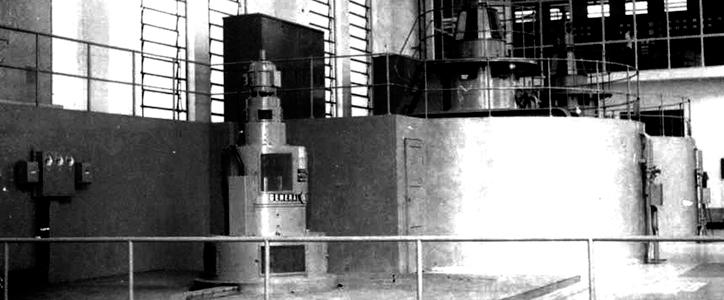 1956 The first turbine of the New Maurício