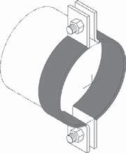 Revision 3/7/2007 Fig. 4 - Standard Pipe Clamp Fig. 4F - Standard Pipe Clamp Felt Lined Fig. 4PVC - Standard Pipe Clamp PVC Coated Size Range (Fig.