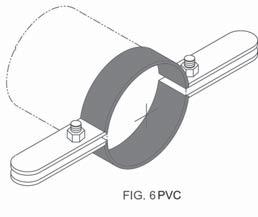 Revision 4/13/2010 Fig. 6 - Riser Clamp Fig. 6F - Felt Lined Riser Clamp Fig. 6PVC - PVC Coated Riser Clamp Size Range (Fig. 6) 1/2" thru 20" pipe (Fig. 6F) 1/2" thru 2 1 2" copper tubing (Fig.