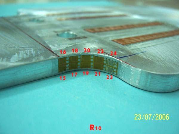 Fastener Hole Figure 3: Test Specimen Used to Measure Residual Stresses Induced by Cold-Working (mm notch radius) Cold-Work Residual Stress Along Edge With Radius mm; Opposite of c'sink side; Hole #2