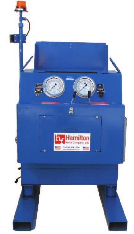 D esigned for both ease of use and quick operation, Hamilton Form s new 3500 Power Unit has a 10HP 3 phase motor and features an advanced, energy saving variable displacement pump that reduces heat