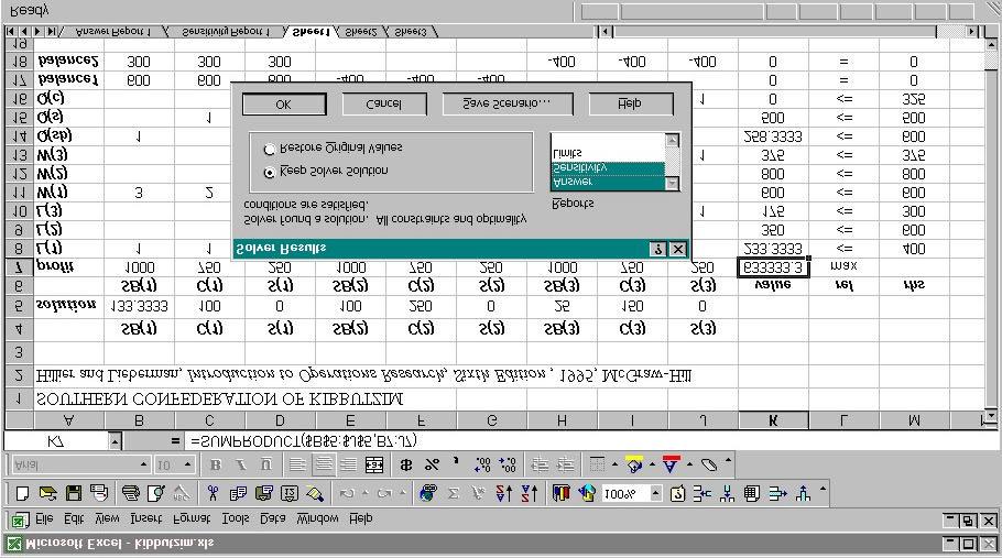 dialog box, as shown in Figure 3.5. If a solution is found, then the dialog box shown in Figure 3.7 is shown.