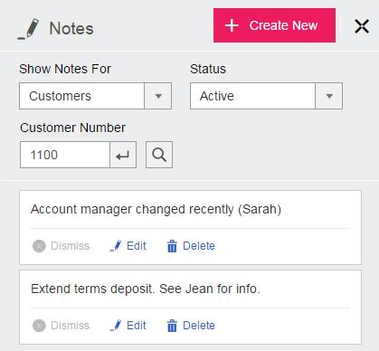 2017 release: Sage 300c web screens Add and manage notes for customers, vendors, and inventory items Use the web toolbar to add notes to customers, vendors, and inventory items, and to manage notes,