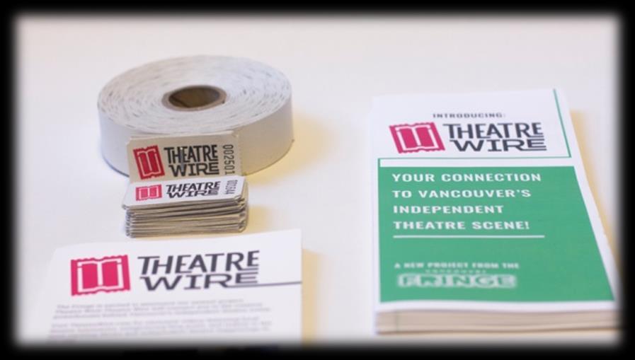 Table of Contents What is Theatre Wire? Page 1 Ticket Sales Platform Page 2 How will my company get paid?