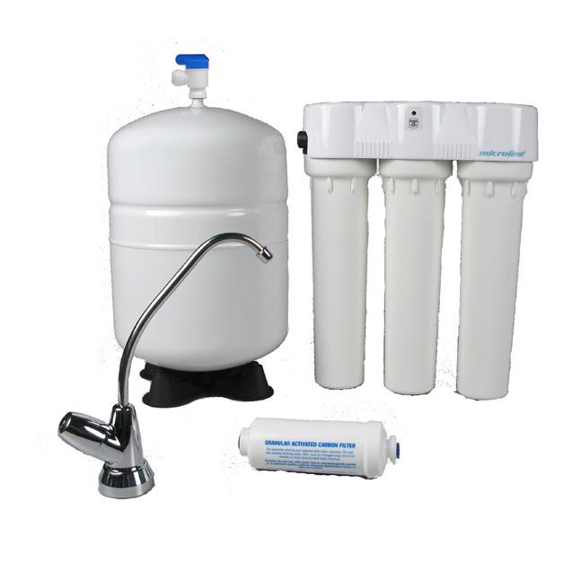 Reverse Osmosis and Ultraviolet Item No. CL-TFC35NGNM 4-Stage Reverse Osmosis The pressure from a household tap forces water through a Microline semipermeable Membrane.