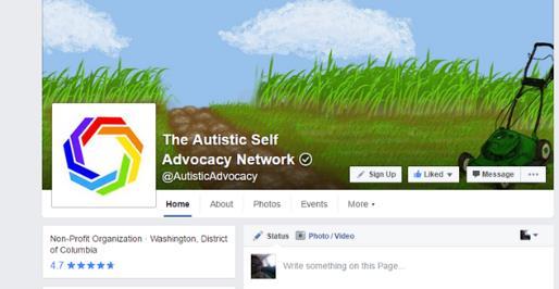 disability self advocates are doing. -You can join a Facebook disability group.