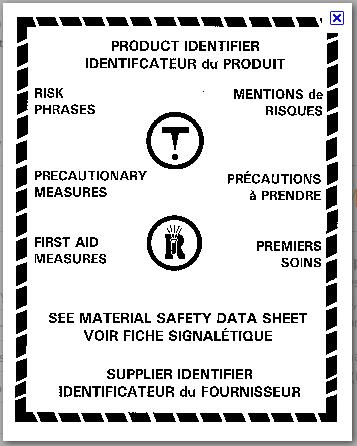 Workplace Hazaderous Materials Information System Course Part 3, Sections Five and Six The product name is the common name used to identify the material, such as "Gasoline".