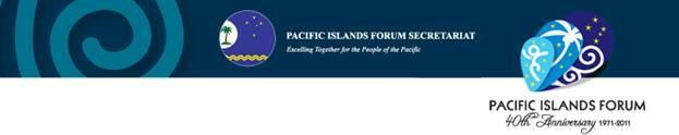 PACIFIC ISLANDS FORUM SECRETARIAT Applicant