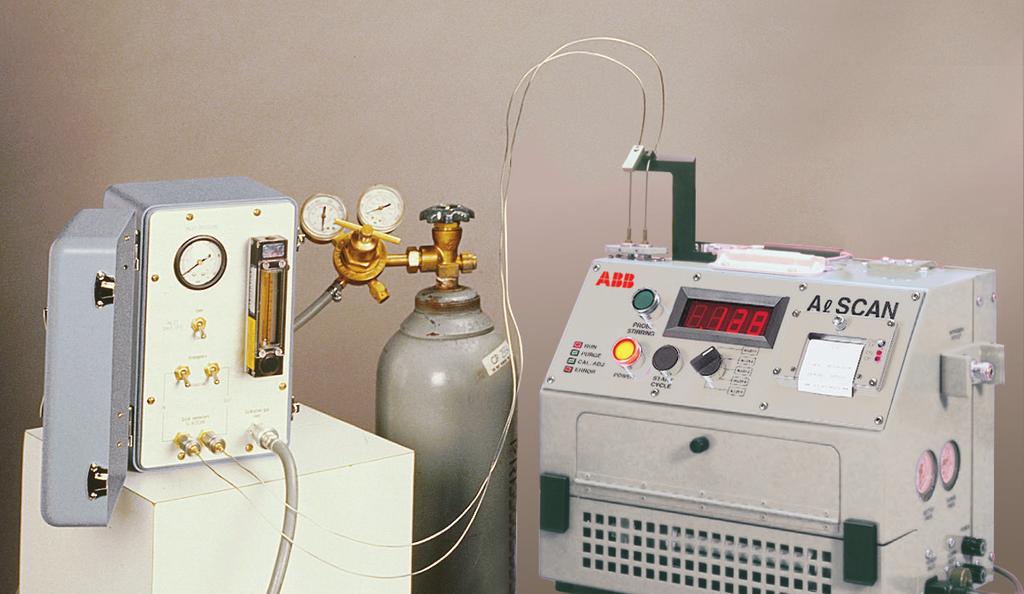 The external-supply calibration unit is connected to the external low-pressure sources of calibration gases, including argon, helium and nitrogen.