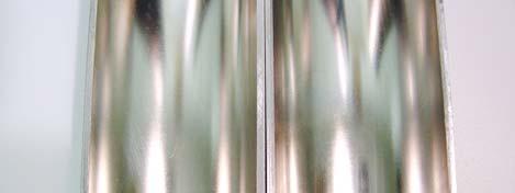 Fig. 7: Sample weld or weld coupon on an electropolished 316L tube cut open to view the ID surface.
