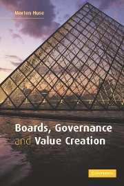 JAME Book Review Boards, Governance and Value Creation: The Human Side of Corporate Governance Author: Morten Huse Cambridge University Press, 2007 392 pages, $45.