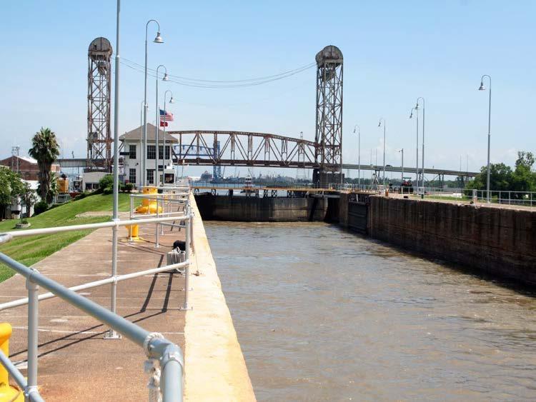 Existing Inner Harbor Navigation Canal (IHNC) and Lock Locally known as Industrial Canal Lock.