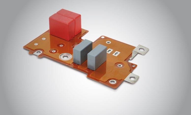 // Compact 3D design // Fit for high volume assembly processes // Good thermal management // Low inductance // ROLINX Compact is a busbar that uses epoxy powder coating as