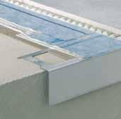Balcony and terrace systems Blanke Edge Protector plus 80 Aluminium The Blanke Edge Protector facilitates quick and simple expansion in balcony renovations and when building balconies.