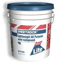 SHEETROCK LIGHTWEIGHT» ALL PURPOSE JOINT COMPOUND TOTAL LITE For professional drywall finishing High performance compound. Minimizes cratering. Excellent workability (including better slip and pull).