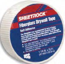 SHEETROCK FIBREGLASS» DRYWALL JOINT TAPEDrywall Joint Tape Unique cross-fiber construction provides greater drywall joint strength and crack resistance than conventional fibreglass mesh tapes.