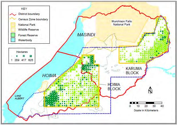 2011 Results Hoima and Karuma Blocks, Western Uganda Results illustrate forest