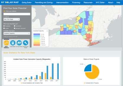 IT Resources NY Solar Map and Portal Sustainable CUNY, with support from the SunShot Initiative and the NYSun Initiative built the NY Solar Map and Portal.