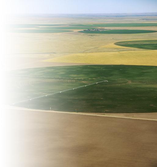 Why did the U.S. convert to center pivot irrigation?