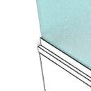 The glass blade is inset into the frame, so there is less exposed trim offering a more seamless appearance.