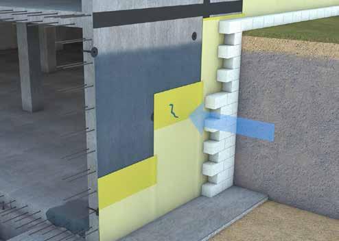 THE UNIQUE BENEFIT: LEAK CONTROL AND REPAIR BACK-UP Sikaplan membrane waterproofing solutions have an integrated control and injection back-up system that allows easy and quick monitoring of the