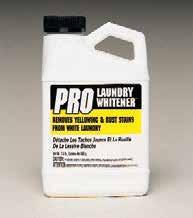 PRO Laundry Whitener Unique laundry additive and booster designed to remove rust, yellowing, and dinginess caused by aging