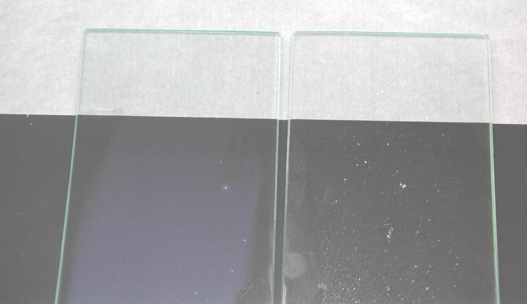 UV stabilizer Clariant solution Example 1: on glass plate Trad.