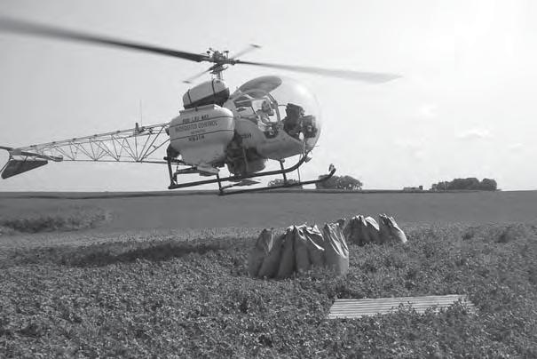 Fifteen farmers participated in Dodge, Goodhue, Olmsted, and Wabasha counties, aerial seeding 1,026 acres. In Winona and Fillmore Counties, ten farmers aerial seeded a total of 435 acres.